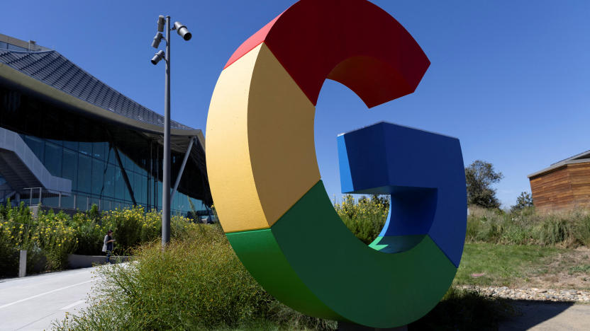 FILE PHOTO: The logo of Google is seen outside Google Bay View facilities during the Made by Google event in Mountain View, California, U.S. August 13, 2024.  REUTERS/Manuel Orbegozo/File Photo