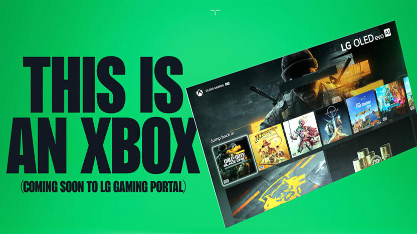 Marketing image for a new Xbox-LG collab. Text: This is an Xbox.