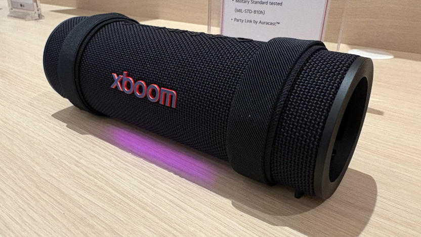 LG's xboom Grab is the most compact option in the new lineup. 