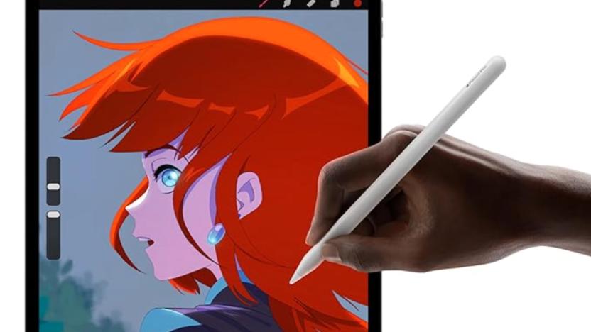 A stylus and a tablet.