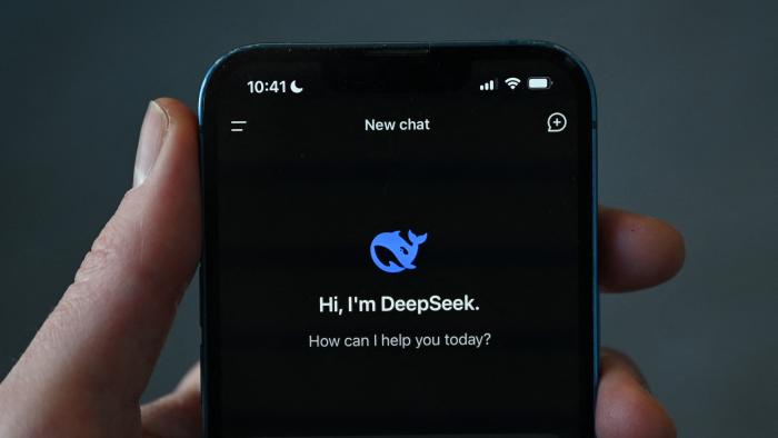 This photo illustration shows the DeepSeek app on a mobile phone in Beijing on January 27, 2025. Chinese firm DeepSeek's artificial intelligence chatbot has soared to the top of the Apple Store's download charts, stunning industry insiders and analysts with its ability to match its US competitors. (Photo by GREG BAKER / AFP) (Photo by GREG BAKER/AFP via Getty Images)