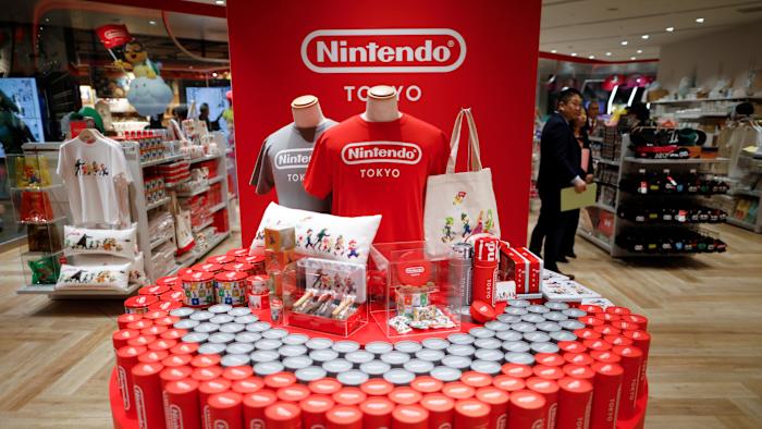 Nintendo's game character items and goods are displayed at Nintendo Tokyo, the first-ever Nintendo official store in Japan, at at SHIBUYA PARCO department store and shopping mall complex, during a press preview in Tokyo, Japan November 19, 2019.  REUTERS/Issei Kato