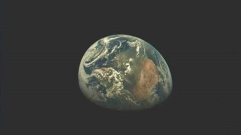 A view of Earth captured by the X-37B space plane from orbit