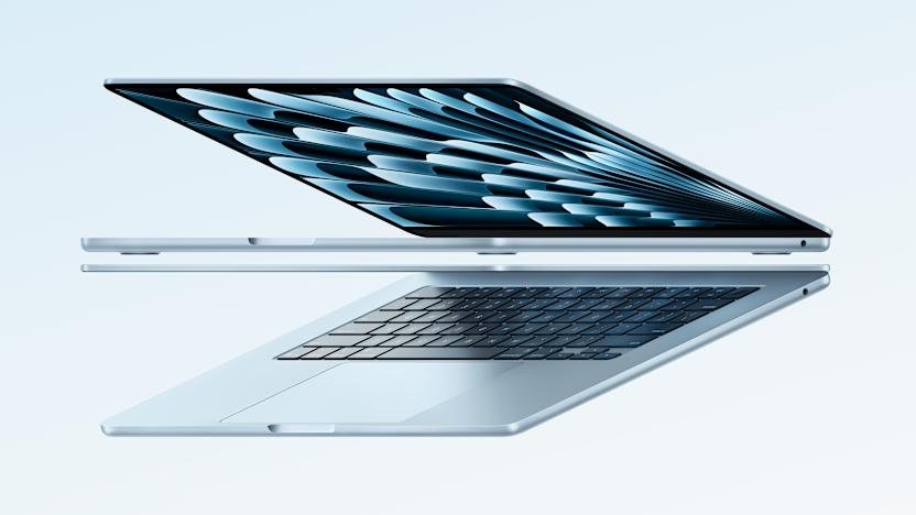 Promo image for the M4 MacBook Air from Apple