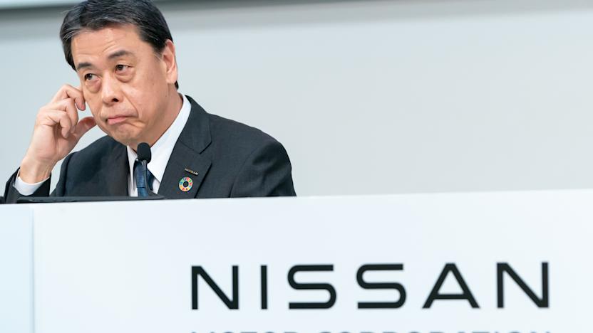 YOKOHAMA, JAPAN - FEBRUARY 13: Nissan Motor CEO Makoto Uchida attends a press conference on February 13, 2025, in Yokohama, Japan. Nissan announced its third-quarter financial results and the end of merger negotiations with Honda, which aimed to create the world's third-largest automotive group. (Photo by Tomohiro Ohsumi/Getty Images)