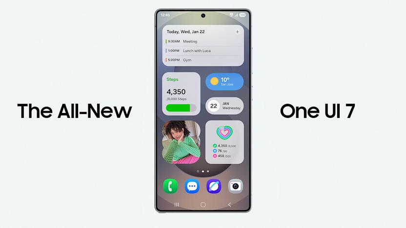 A screenshot of a phone showing Samsung's new user interface.