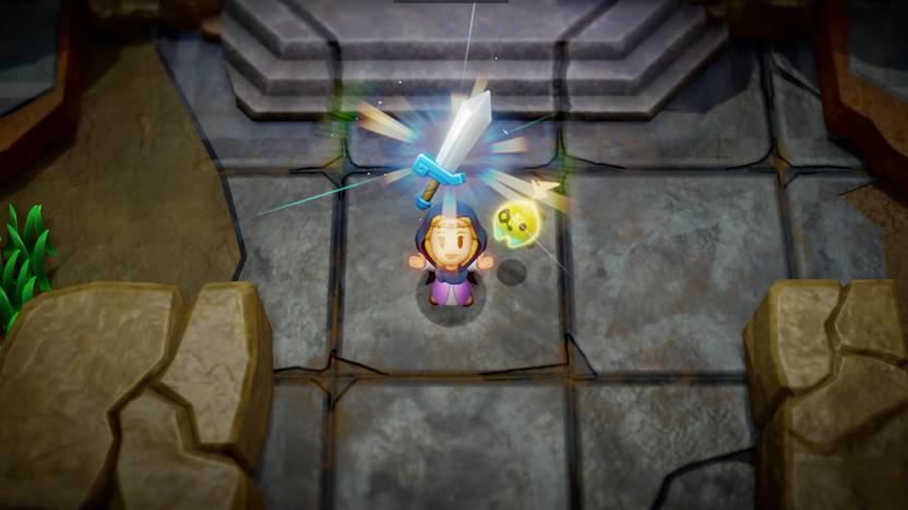 Zelda finds a sword in The Legend of Zelda: Echoes of Wisdom