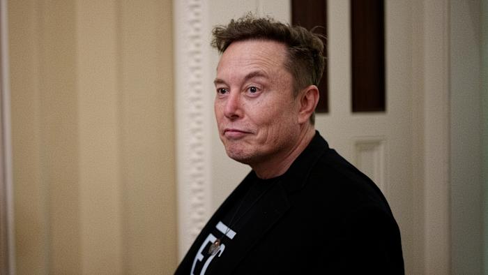 WASHINGTON, DC - MARCH 5: White House Senior Advisor to the President and Tesla and SpaceX CEO Elon Musk departs the U.S. Capitol Building on March 5, 2025 in Washington, DC. Musk was meeting with Republican senators at a closed door lunch. (Photo by Andrew Harnik/Getty Images)