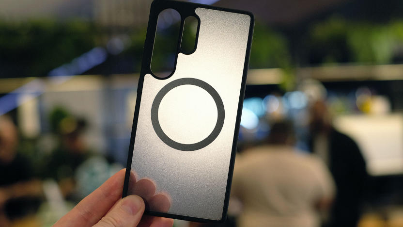 A Qi2 wireless charging case for the Samsung Galaxy S25 Ultra