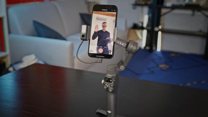 DJI's Osmo Mobile 7P gimbal can track you around on any Android or iOS camera app