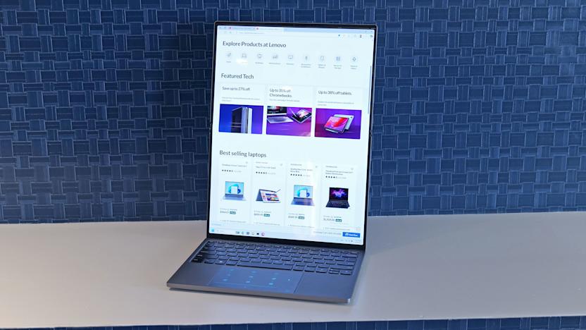 A photo showing the 18-inch screen on Lenovo's codename Flip concept in its full glory. 