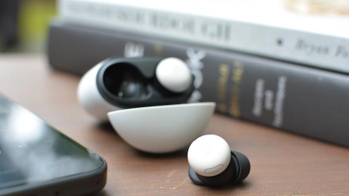 The redesigned earbuds are significantly smaller than their predecessor. 
