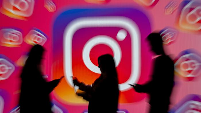 ANKARA, TURKIYE - DECEMBER 1: In this photo illustration, logo of 'Instagram' is displayed on a wide screen in Ankara, Turkiye on December 1, 2023. (Photo by Didem Mente/Anadolu via Getty Images)
